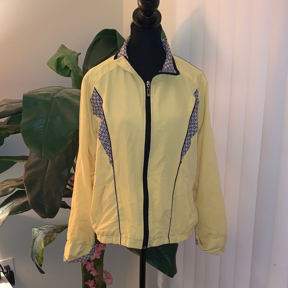 Three Hearts Yellow Bomber Jacket with Patterned Details